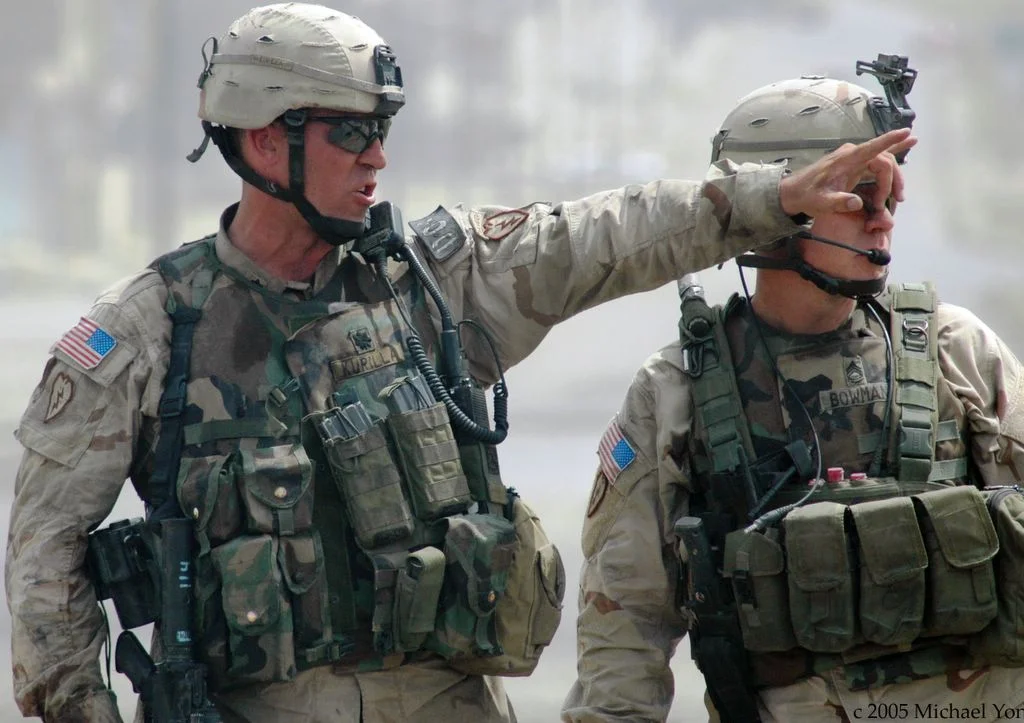 LTC Erik Kurilla and SFC Robert Bowman in Mosul