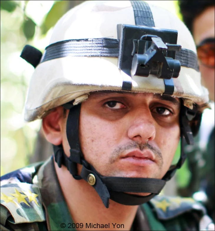 Iraqi veteran Captain Baker from the 5th Iraqi Army Division.