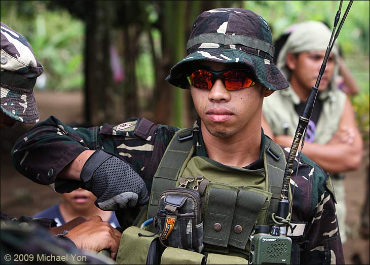 Mindanao: Philippine troops see much combat down here.