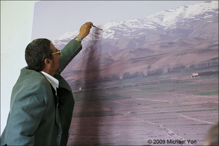 Mohammad Jan Kendewalli points to ‘nearby’ villages.