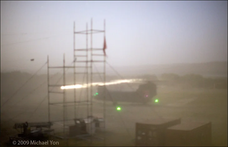 Dust begins to clear.  (ISO1600, f1.2, 2.5s.)