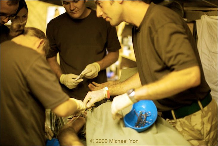 Dr. Shaya and crew treat another gunshot wound on FOB Inkerman.