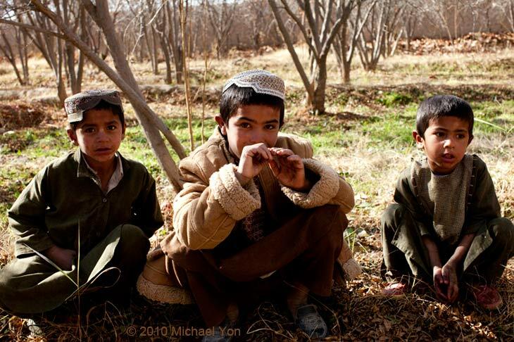 We didn't see girls or women during this part of the walk.