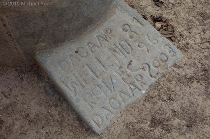 The base of this water well indicates the Danish installed it back in 2003, when the world seemed to know that the Taliban were whipped and we decided to attack Iraq.