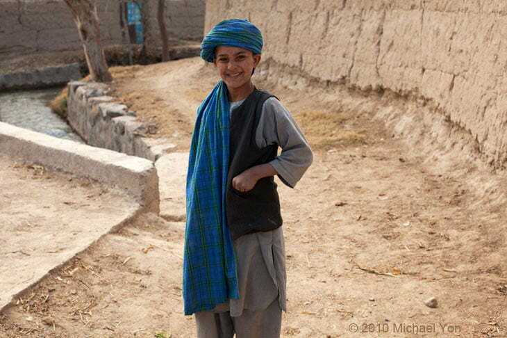 Along the way, young boys wanted their photos taken, but girls were nowhere to be seen.