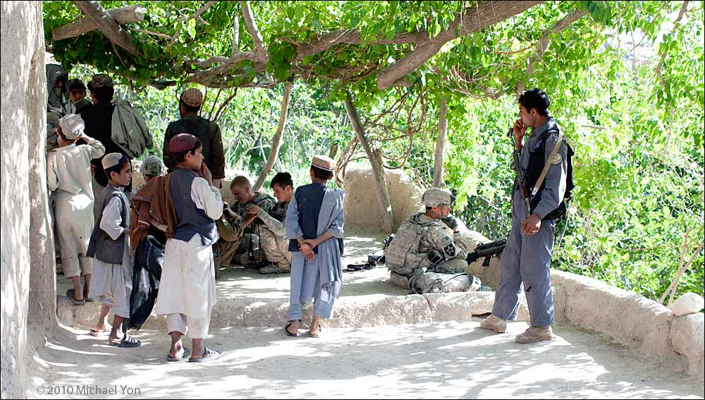 Villagers in Baghtu Valley voluntarily entering the database.