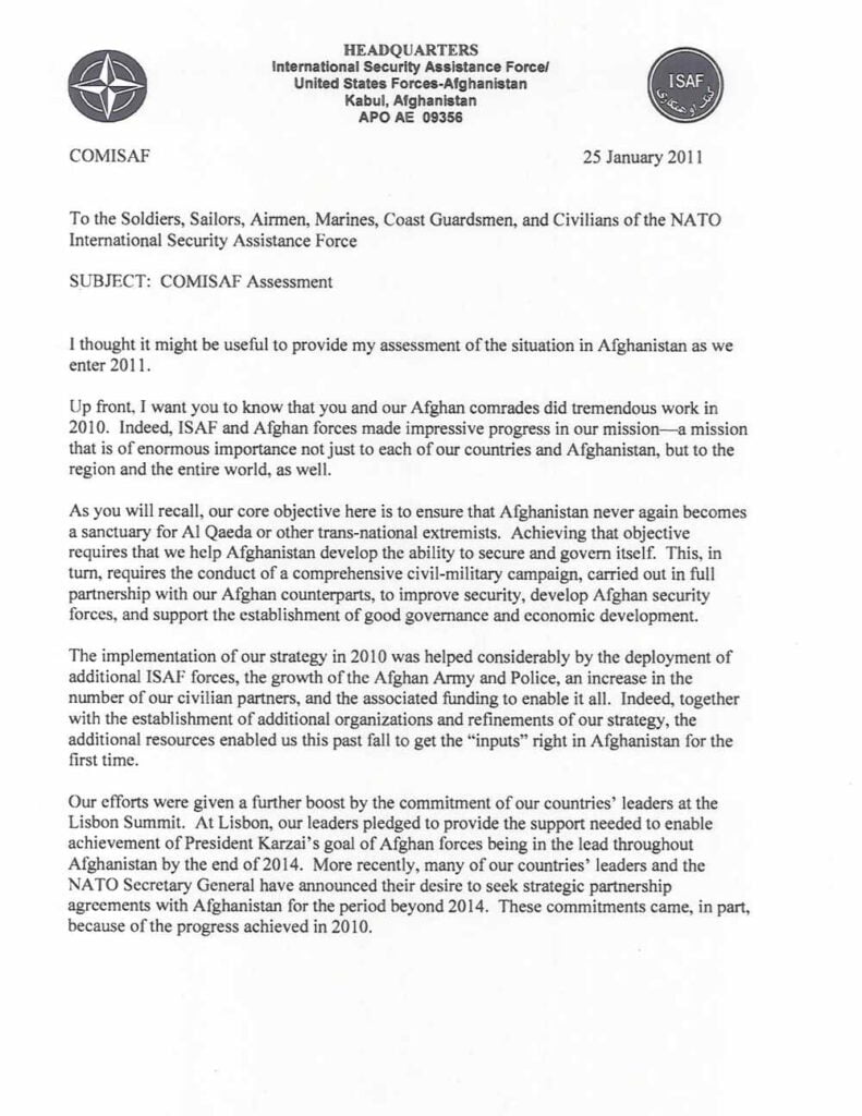 COMISAF Assessment - Michael Yon