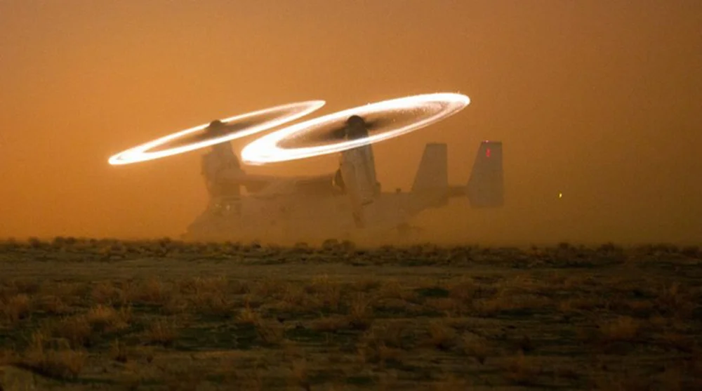 MV 22 hasty landing
